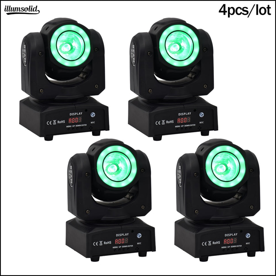 60w led 2in1 beam moving head light stage light with halo jeux de lumieres dj 4pcs/lot