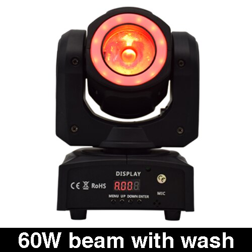 60w led 2in1 beam moving head light stage light with halo jeux de lumieres dj 4pcs/lot