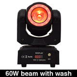 60w led 2in1 beam moving head light stage light with halo jeux de lumieres dj 4pcs/lot