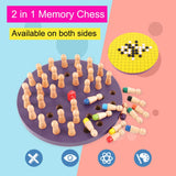 Kids Party Game Wooden Memory Match Stick Board Chess Game Early Educational Learning 3D Puzzle Toy for Children jeux enfant