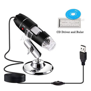 40X-1000X Magnifier 8 LED Microscope Digital Mini Camera Handheld USB Video Endoscope Micro Cam School Numerique Electronique