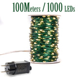 Fairy Lights LED string Lights Bulb 50M 100M Plug In Copper for Wedding  Mariage outdoor Curtain Christmas Garland Decoration
