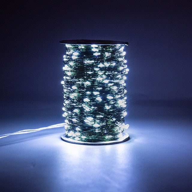 Fairy Lights LED string Lights Bulb 50M 100M Plug In Copper for Wedding  Mariage outdoor Curtain Christmas Garland Decoration