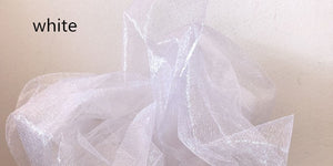 48CMx5M Tulle Roll Crystal Fabric Organza Tulle Roll Spool Wedding Decoration Birthday Party Kids Baby Shower Decoration Mariage