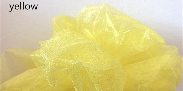 48CMx5M Tulle Roll Crystal Fabric Organza Tulle Roll Spool Wedding Decoration Birthday Party Kids Baby Shower Decoration Mariage