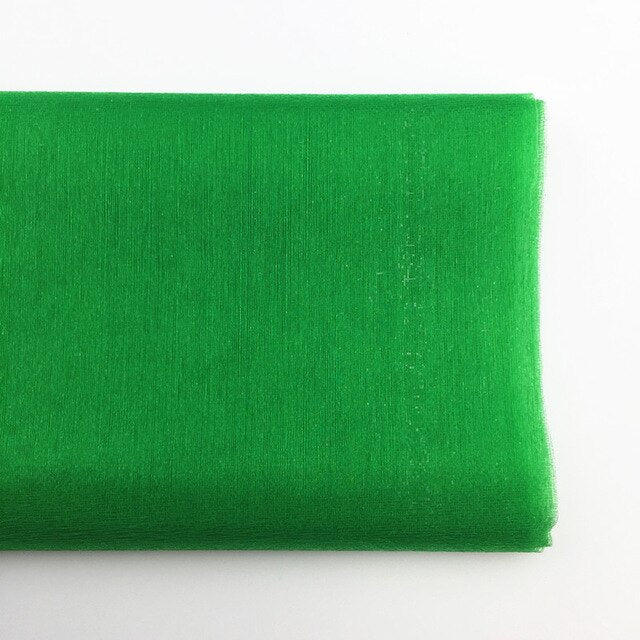 48CMx5M Tulle Roll Crystal Fabric Organza Tulle Roll Spool Wedding Decoration Birthday Party Kids Baby Shower Decoration Mariage