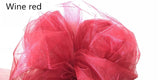 48CMx5M Tulle Roll Crystal Fabric Organza Tulle Roll Spool Wedding Decoration Birthday Party Kids Baby Shower Decoration Mariage