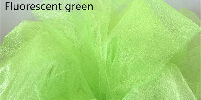 48CMx5M Tulle Roll Crystal Fabric Organza Tulle Roll Spool Wedding Decoration Birthday Party Kids Baby Shower Decoration Mariage
