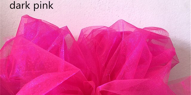 48CMx5M Tulle Roll Crystal Fabric Organza Tulle Roll Spool Wedding Decoration Birthday Party Kids Baby Shower Decoration Mariage