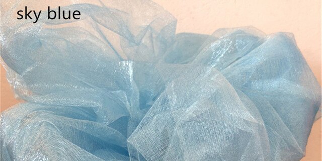 48CMx5M Tulle Roll Crystal Fabric Organza Tulle Roll Spool Wedding Decoration Birthday Party Kids Baby Shower Decoration Mariage