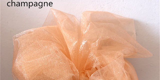 48CMx5M Tulle Roll Crystal Fabric Organza Tulle Roll Spool Wedding Decoration Birthday Party Kids Baby Shower Decoration Mariage
