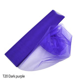 10m Crystal Tulle White Spool Sheer Organza Tulle Fabric for Wedding tulle Mariage Arch Decoration Party DIY Tulle Table Skirt