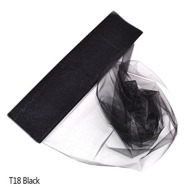 10m Crystal Tulle White Spool Sheer Organza Tulle Fabric for Wedding tulle Mariage Arch Decoration Party DIY Tulle Table Skirt
