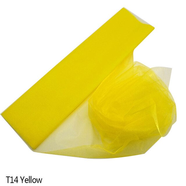 10m Crystal Tulle White Spool Sheer Organza Tulle Fabric for Wedding tulle Mariage Arch Decoration Party DIY Tulle Table Skirt