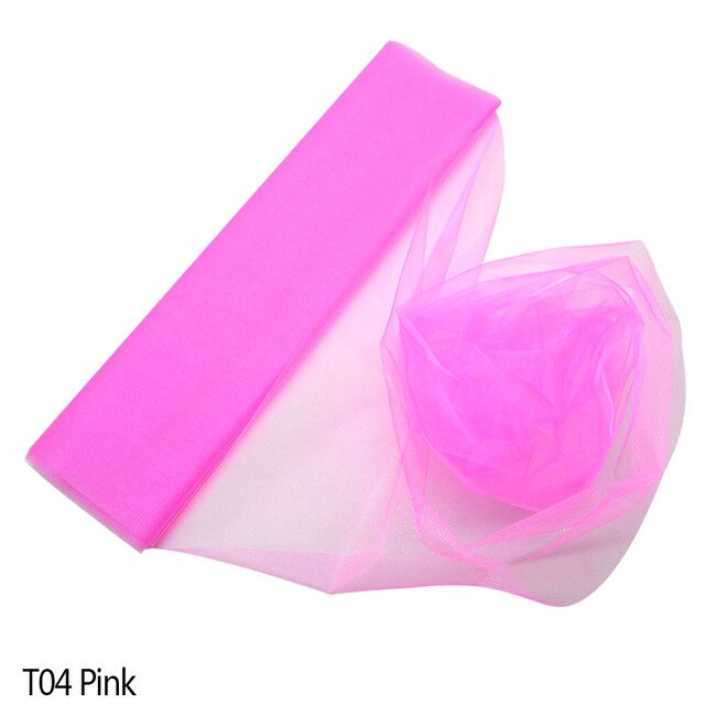 10m Crystal Tulle White Spool Sheer Organza Tulle Fabric for Wedding tulle Mariage Arch Decoration Party DIY Tulle Table Skirt