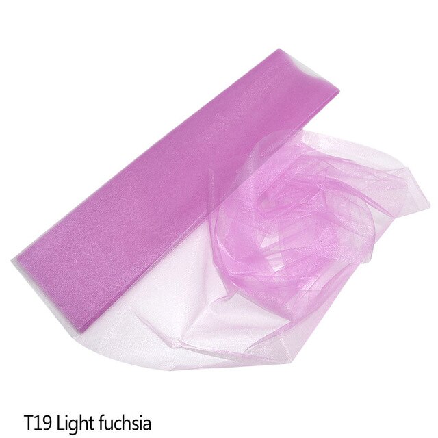 10m Crystal Tulle White Spool Sheer Organza Tulle Fabric for Wedding tulle Mariage Arch Decoration Party DIY Tulle Table Skirt