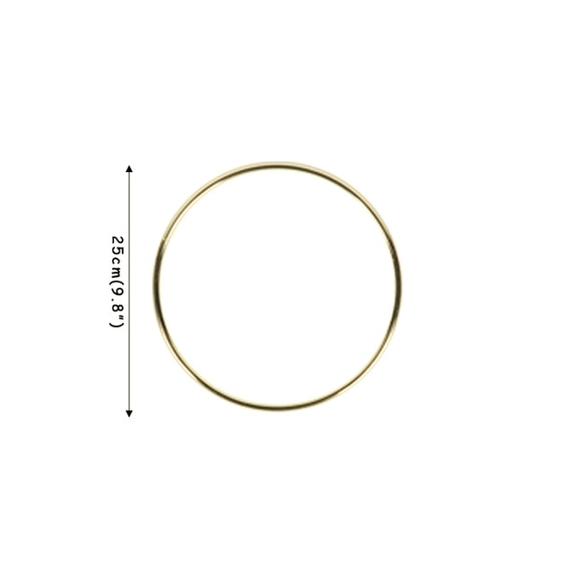 10-40cm Baby Shower Flowers Hoop Garland Wreath Artificial Gold Metal Ring Decoration Mariage Engagement Wedding Decorations