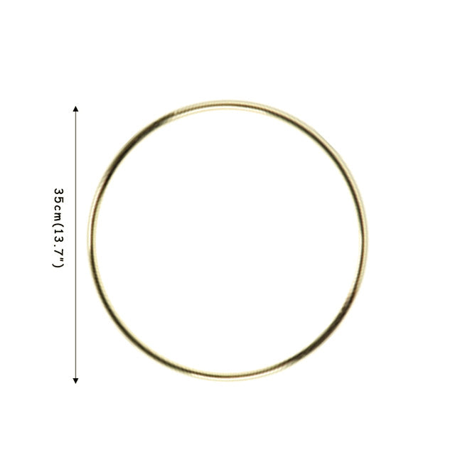 10-40cm Baby Shower Flowers Hoop Garland Wreath Artificial Gold Metal Ring Decoration Mariage Engagement Wedding Decorations
