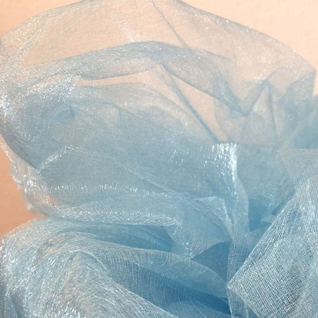 48cmx5m Mariage Crystal Yarn Tulle Roll Sheer Wedding Backdrop Decoration Organza Fabric Chair Sash Table Skirt DIY Supplies