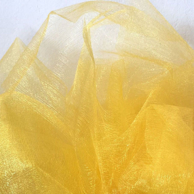 48cmx5m Mariage Crystal Yarn Tulle Roll Sheer Wedding Backdrop Decoration Organza Fabric Chair Sash Table Skirt DIY Supplies