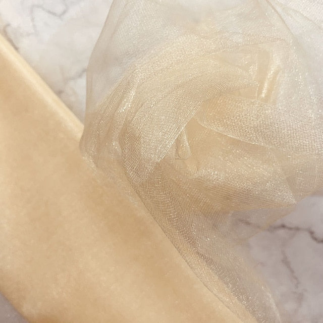 48cmx5m Mariage Crystal Yarn Tulle Roll Sheer Wedding Backdrop Decoration Organza Fabric Chair Sash Table Skirt DIY Supplies