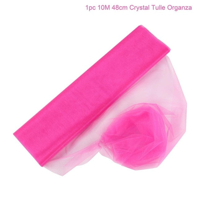 QIFU Yarn Crystal Tulle Organza Wedding Arch Decor Garden Pergolas Garden Arch Decor Wedding Background Wall Decor Mariage