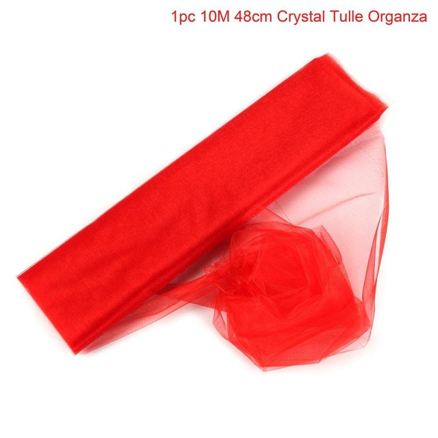 QIFU Yarn Crystal Tulle Organza Wedding Arch Decor Garden Pergolas Garden Arch Decor Wedding Background Wall Decor Mariage