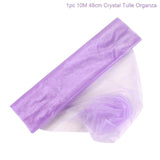 QIFU Yarn Crystal Tulle Organza Wedding Arch Decor Garden Pergolas Garden Arch Decor Wedding Background Wall Decor Mariage