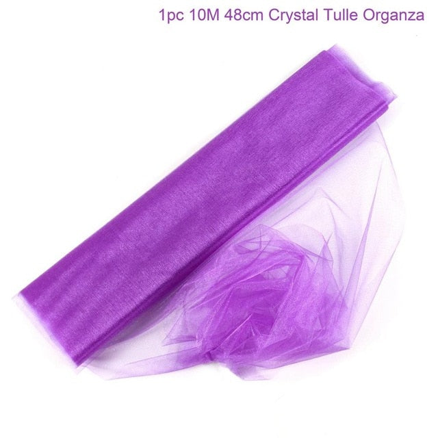 QIFU Yarn Crystal Tulle Organza Wedding Arch Decor Garden Pergolas Garden Arch Decor Wedding Background Wall Decor Mariage