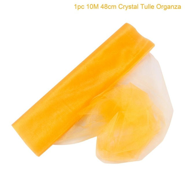 QIFU Yarn Crystal Tulle Organza Wedding Arch Decor Garden Pergolas Garden Arch Decor Wedding Background Wall Decor Mariage