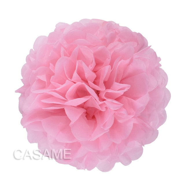 10 pcs 4 inches 10 cm Tissue Paper Pom Poms Flowers Balls baby Shower Party Decoration pompoms pompom ball festival Mariage
