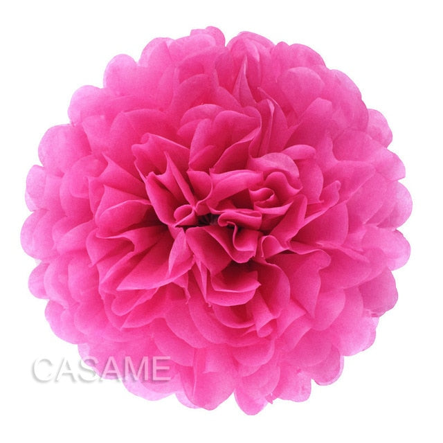 10 pcs 4 inches 10 cm Tissue Paper Pom Poms Flowers Balls baby Shower Party Decoration pompoms pompom ball festival Mariage