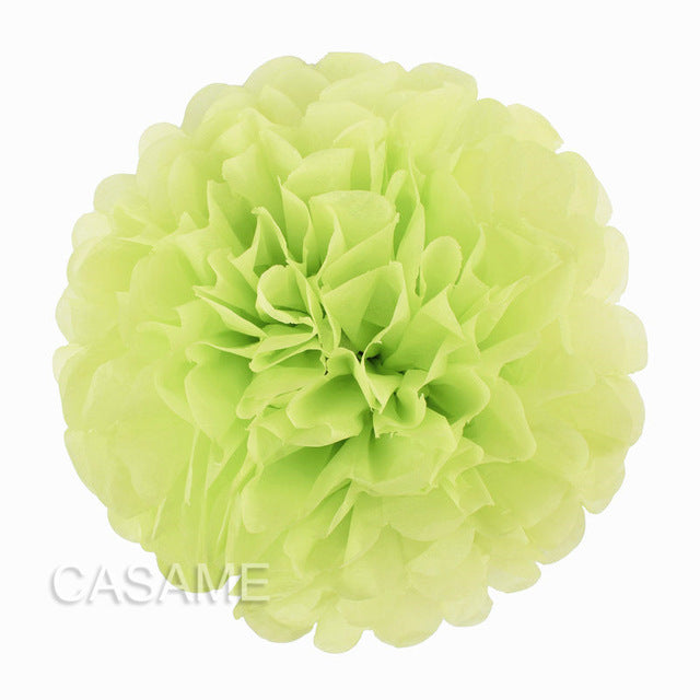 10 pcs 4 inches 10 cm Tissue Paper Pom Poms Flowers Balls baby Shower Party Decoration pompoms pompom ball festival Mariage