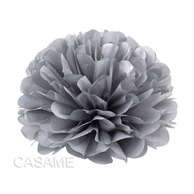 10 pcs 4 inches 10 cm Tissue Paper Pom Poms Flowers Balls baby Shower Party Decoration pompoms pompom ball festival Mariage