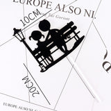 Cakelove 1Pcs Wedding Cake Topper Bride Groom Mr Mrs Acrylic Black Gold Cake Toppers Wedding Decoration Mariage Party Supplies