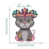 Tribal Woodland Animal Wall Stickers For Kids Rooms Bedroom Habitacion Nursery Home Decor Living Room Decoration Maison Deacls