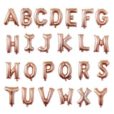 Rose Gold Mariage Letter Balloon Anniversary Birthday Party Decorations Kids Wedding Decoration Air Balloons Globos Party ballon