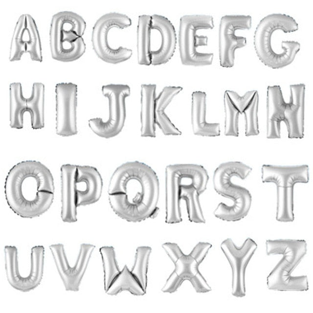 Rose Gold Mariage Letter Balloon Anniversary Birthday Party Decorations Kids Wedding Decoration Air Balloons Globos Party ballon